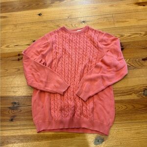 Southern Proper Coral Crewneck Sweater
